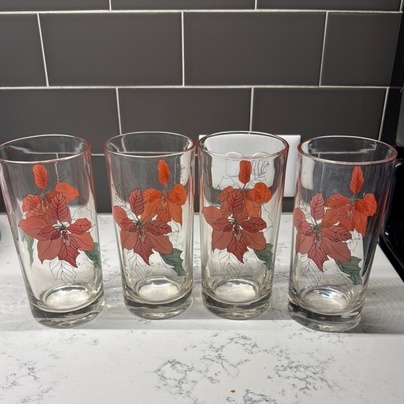 Floral Glass Tumbler - Picture 1 of 5